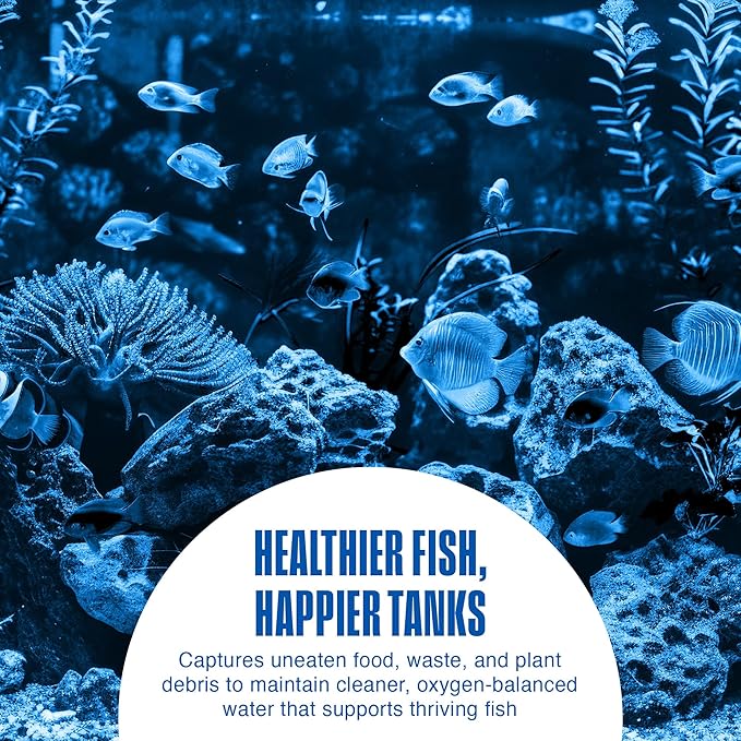 Penn-Plax Cascade Poly Fiber Plus Aquarium Filter Media Pad - Flexible Cut-To-Fit for Freshwater, Saltwater Tanks & Ponds - Works with All Filter Types - Captures Fine & Coarse Debris - 10 x 18 Inches