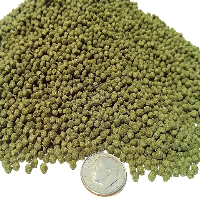 3mm - 1/8" 40% Spirulina Floating Pellets for African Cichlids, Central & South American Cichlids, Koi & Pond Fish, All Tropical Fish...1-lb