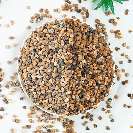 10 lbs Aquarium Gravel, 3-6mm Fish Tank Gravel, Succulent Cactus Pea Gravel for Indoor Plants, River Rocks for Gardening, Flower Pots, Vase Fillers, Garden Landscaping