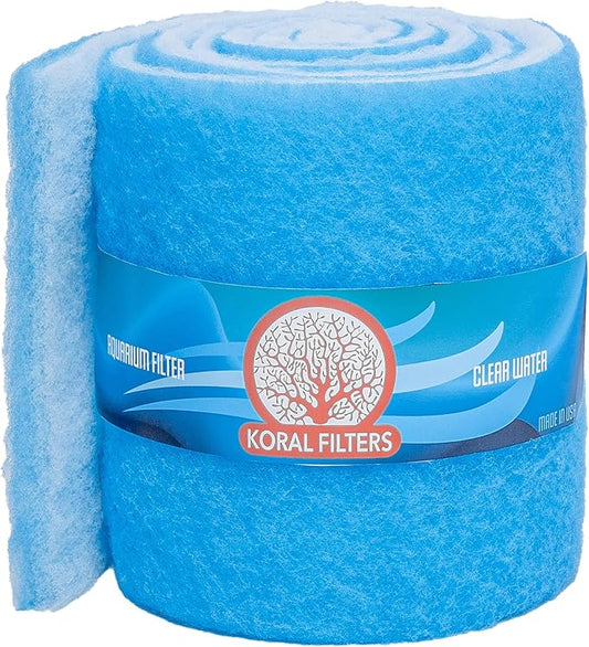 Aquarium Filter Media Pad Cut to Fit Roll, 12" x 72" (6 ft)
