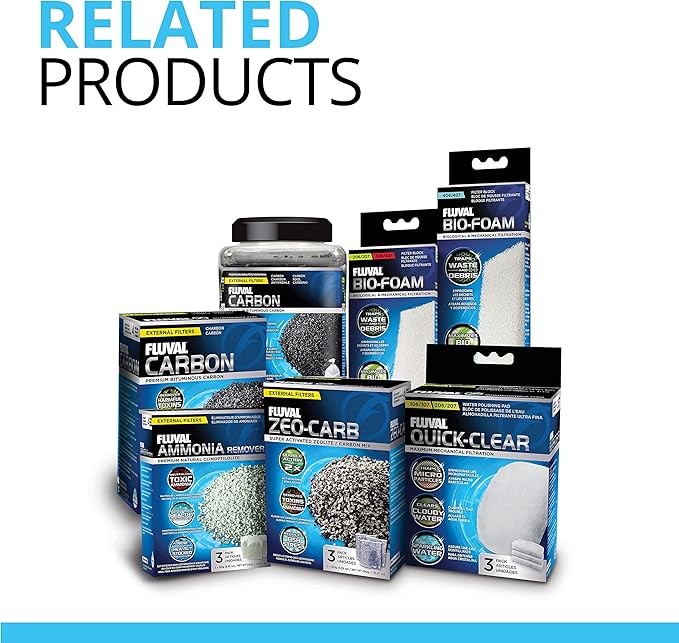 Fluval 107/207 Phosphate Remover Pad, Replacement Aquarium Canister Filter Media, 9-Pack