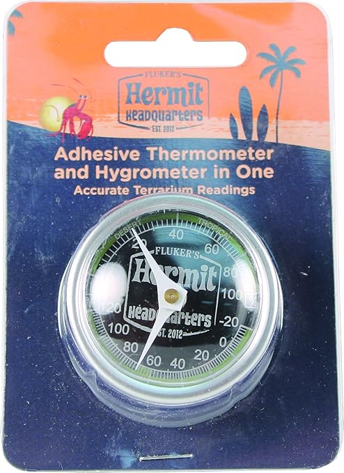 Fluker Labs Finish LINE-66023 Hermit Headquarters Thermometer & Hydrometer Combo