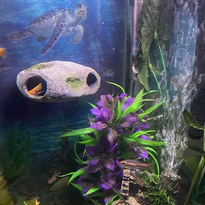 Aquarium Decor Magnetic Rock Cave Ornament – Wall-Mounted Fish Tank Accessory