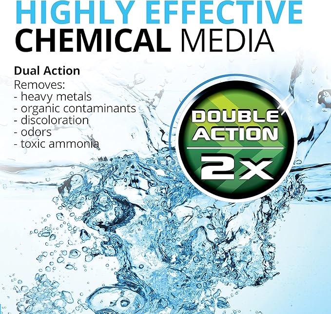 Fluval Zeo-Carb, Chemical Filter Media for Freshwater Aquariums, 150-gram Nylon Bags, A1490 , White, All Breed Sizes, pack of 1 (3 count)