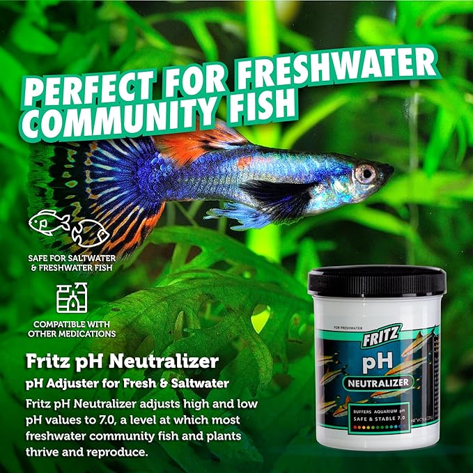 Fritz Aquatics 80284 Fritz pH Neutralizer for Fresh and Salt Water Aquariums, 1/2-LBS, .5-Pound