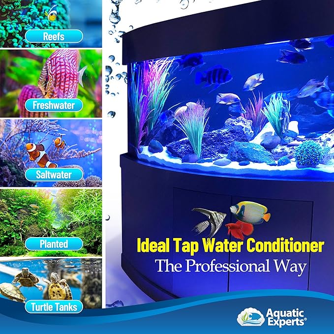 TankFirst Aquarium Water Conditioner - Concentrated 500mL and KloudAway Aquarium Water Clarifier 500 mL. Made in USA (Value Pack)