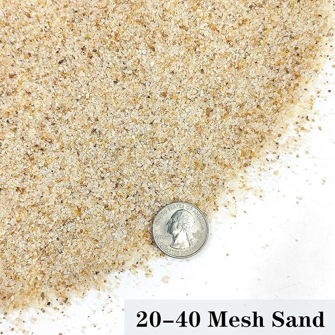 YISZM Aquarium Sand, 2lbs Beige Fish Tank Sand, Aquarium Gravel Substrate for Aquascaping, Vivariums, Terrariums, Plants and Crafts