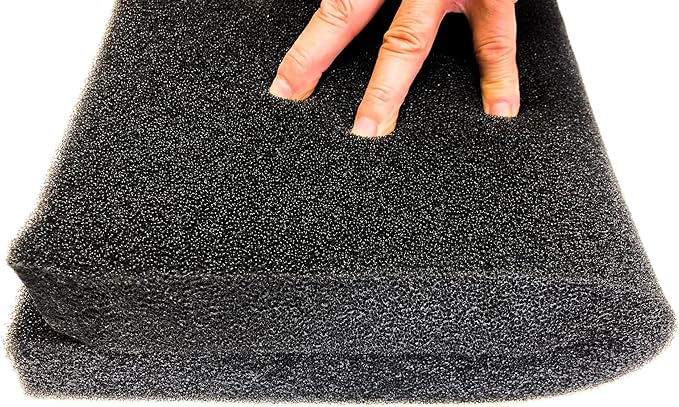 Wave Point Aquarium Bio Sponge Filter Media Pad Open Cell Foam Cut-to-fit Matten Filter Fish Tank Sump Divider 23.6" x 17" x 2" (20 PPI)