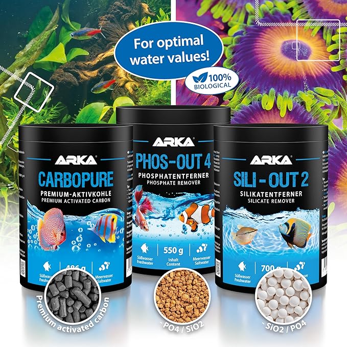 MICROBE-LIFT® - Sili-Out 2 | Silicate absorber for every saltwater & freshwater aquarium | fast & effective | removes silicate, phosphate, barium, arsenic, chromium & yellow substances | content: 720g