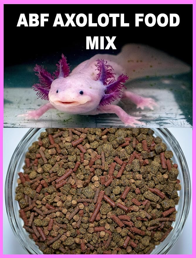 Axolotl Food Mix, Soft BITS & Mini Sticks,Bloodworm,Earthworm,Krill,A284 (10oz)