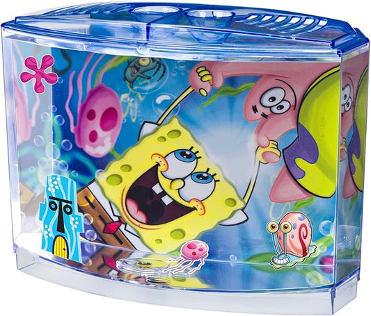 Penn-Plax Penn Plax 0.5 Gallon Spongebob Squarepants Betta Aquarium Kit, 7.75 in