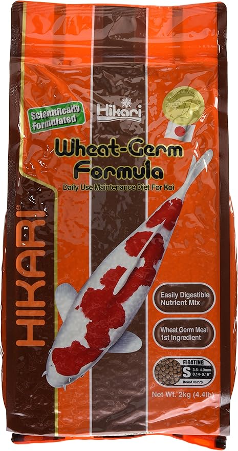 Hikari 4.4-Pound Wheat Germ Floating Pellets for Pets, Mini