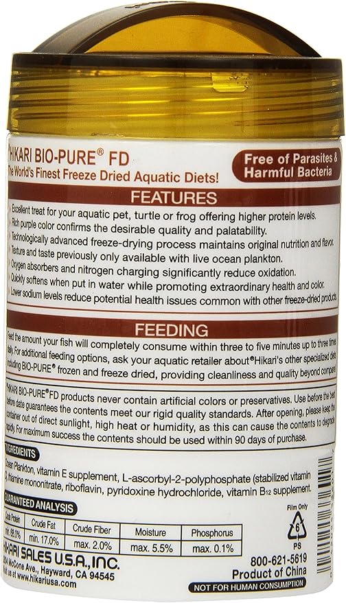 Hikari Bio-Pure Freeze-Dried Ocean Plankton - Cubes - .42 oz