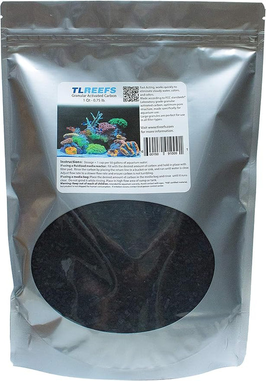 TL Reefs Granular Activated Carbon Filter Media (1 Qt)