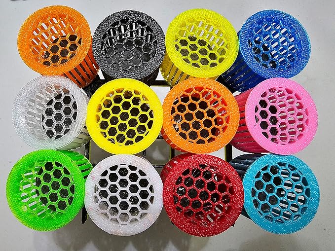 (8 Pack) 1.25" Inch Mushroom Basket for Coral Frags Shroom Box Shroom Jail Shroom Protector (Blue)