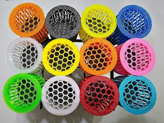 (8 Pack) 1.25" Inch Mushroom Basket for Coral Frags Shroom Box Shroom Jail Shroom Protector (Blue)