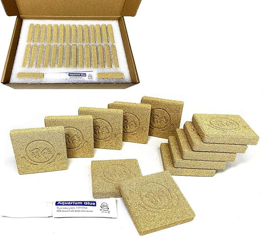 Ceramic Coral Frag Tiles 30pcs for SPS LPS softy frag plugs frag rack ( 30pcs )