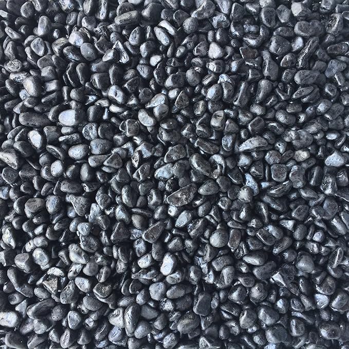 Finest-Filters Aquarium Fish Tank Gravel in Multiple Colours and 2kg, 10kg, 20kg and 40kg Bags. (Black, 2kg)