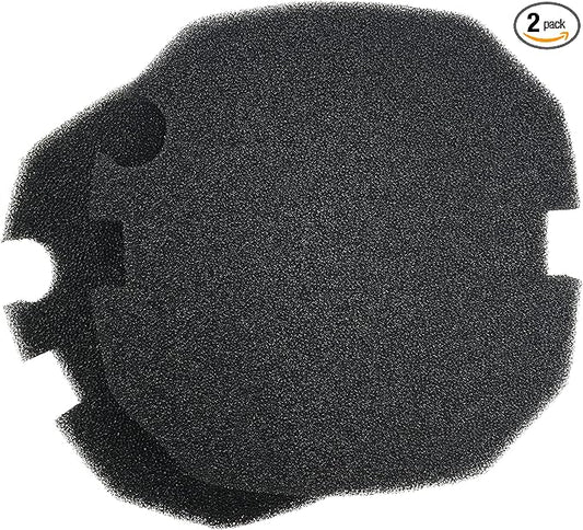 2 x AquaManta EFX 300/400 External Filter Replacement Black Fine Foam Pads