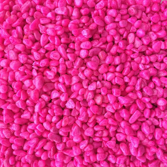 Finest-Filters Aquarium Fish Tank Gravel in Multiple Colours and 2kg, 10kg, 20kg and 40kg Bags. (Pink, 10kg)